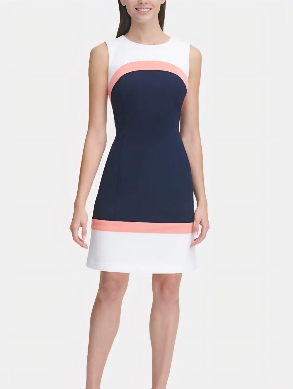 NWT Tommy Hilfiger Colorblock Sleeveless Shift Dress Size 6